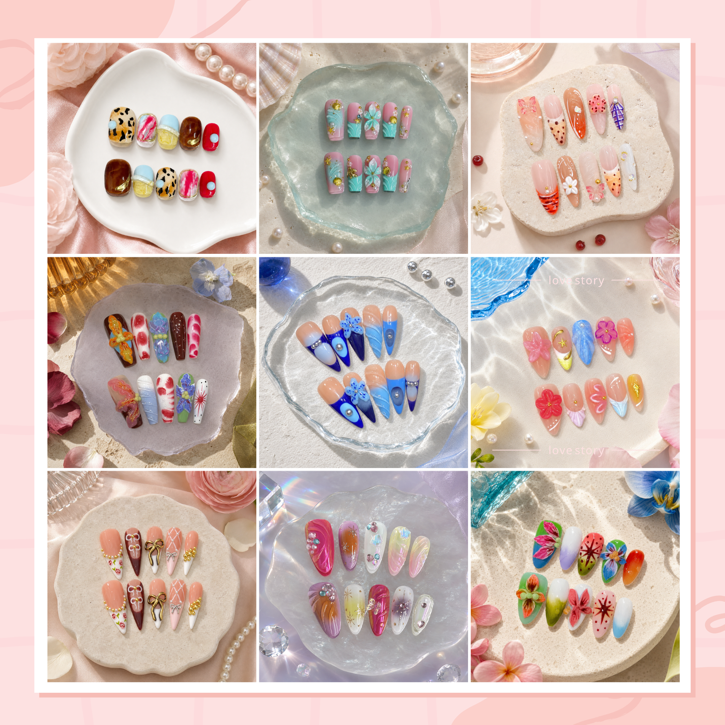 Elaranail Mystery Nail Bag | Choose 3, 6 or 9 Handmade Nail Sets