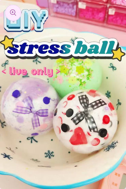 DIY squishy ball (stress relief toy) 6cm size