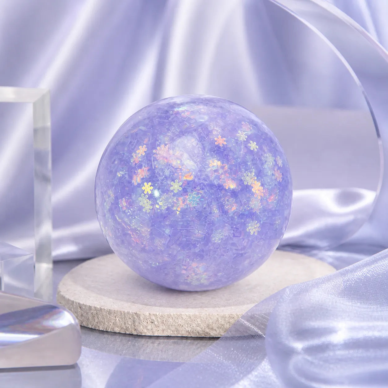 LuxeLunaire DIY Ball (6cm) — Crystal Snow