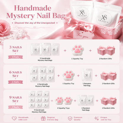 Elaranail Mystery Nail Bag | Choose 3, 6 or 9 Handmade Nail Sets