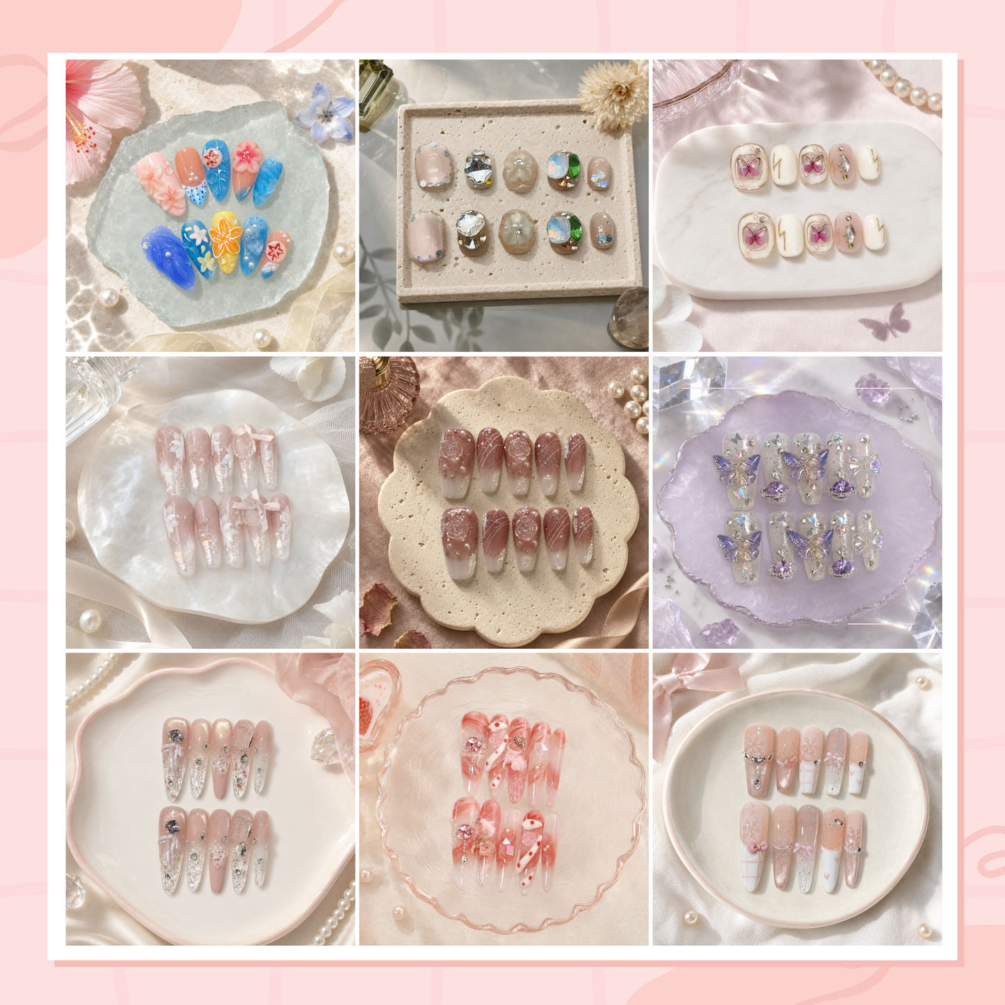 Elaranail Mystery Nail Bag | Choose 3, 6 or 9 Handmade Nail Sets