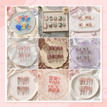 Elaranail Mystery Nail Bag | Choose 3, 6 or 9 Handmade Nail Sets