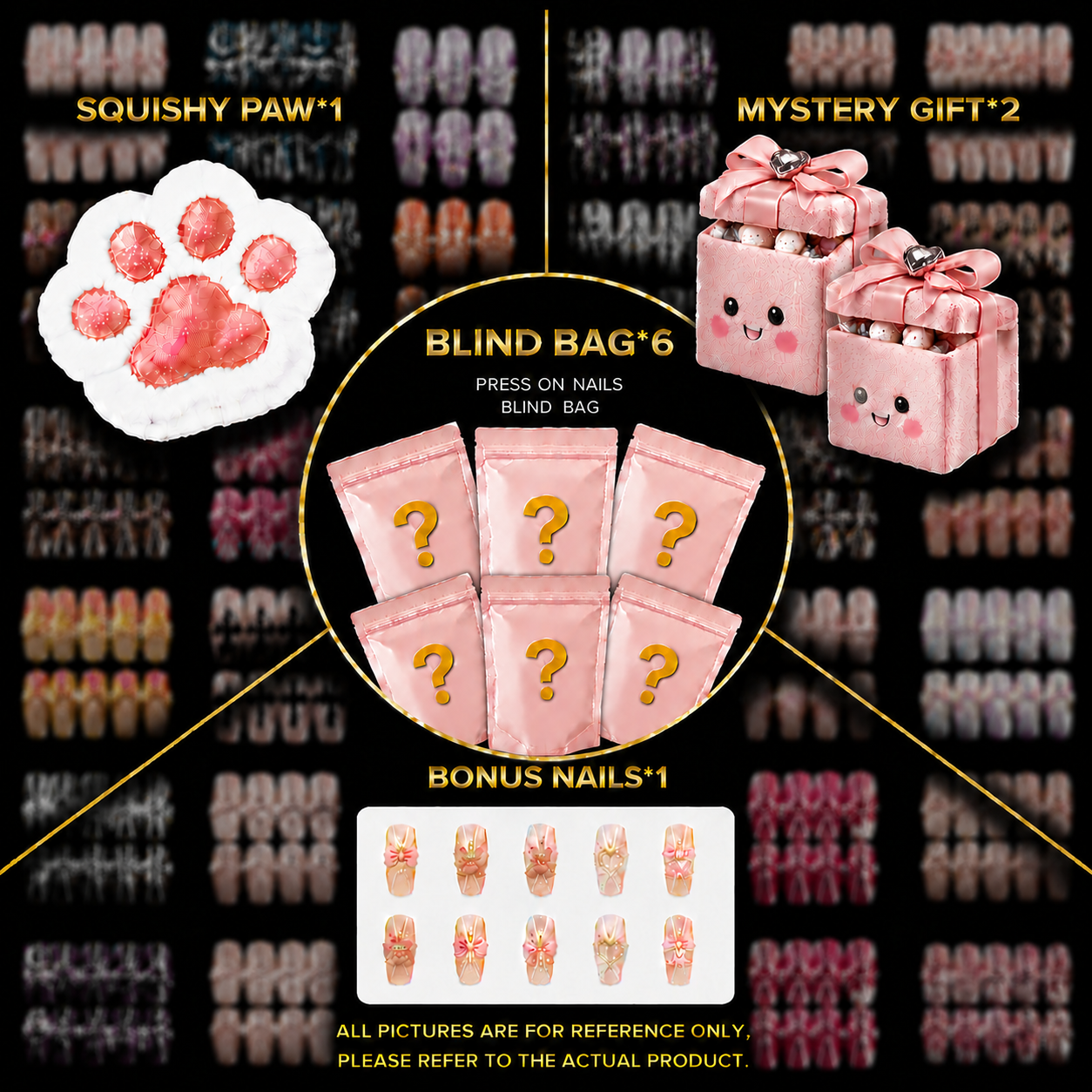 Handmade Mystery Box | Choose 3, 6 or 9 Handmade Nail Sets