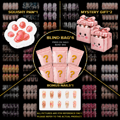 Handmade Mystery Box | Choose 3, 6 or 9 Handmade Nail Sets