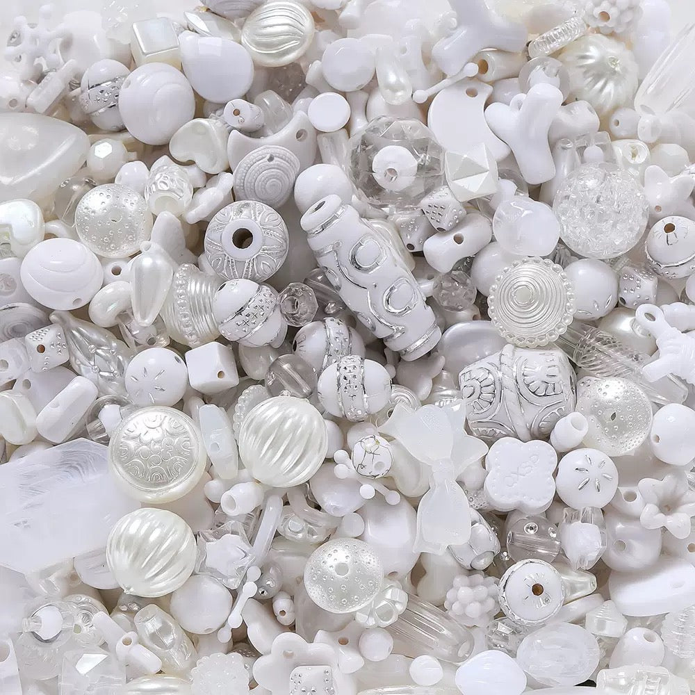 Acrylic beads-Purple Kitty (for beadable pens, keychains, phone chains)