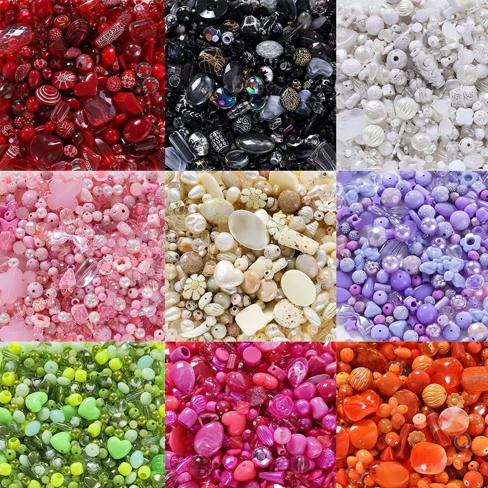 Acrylic beads-Purple Kitty (for beadable pens, keychains, phone chains)