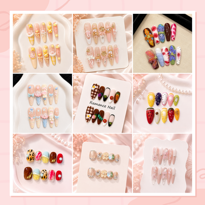 Mellownail Mystery Nail Bag | Choose 3, 6 or 9 Handmade Nail Sets